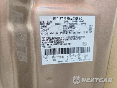 Zdjęcie 12 z 12 samochodu: 2006 FORD F150 SUPERCREW VIN:1FTRW12W96KC75957 - miniatura