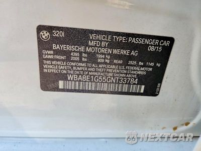 Zdjęcie 12 z 12 samochodu: 2016 BMW 320 I VIN:WBA8E1G55GNT33784 - miniatura