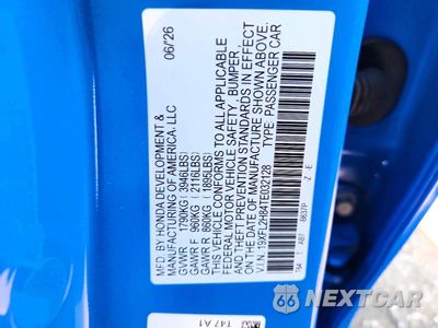 Zdjęcie 12 z 12 samochodu: 2026 HONDA CIVIC SPORT VIN:19XFL2H84TE032128 - miniatura