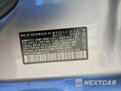 Zdjęcie 12 z 12 samochodu: 2021 VOLKSWAGEN JETTA S VIN:3VWC57BU2MM000735 - miniatura