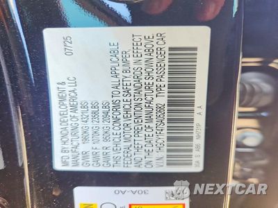 Zdjęcie 12 z 12 samochodu: 2025 HONDA ACCORD SE VIN:1HGCY1F47SA052682 - miniatura