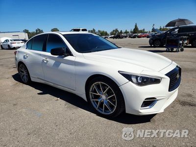 Czwarte zdjęcie samochodu z boku: 2019 INFINITI Q50 3.0T LUXE VIN:JN1EV7AP2KM518394 - miniatura