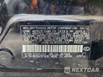 Zdjęcie 12 z 12 samochodu: 2013 LEXUS GS 350 VIN:JTHBE1BL8D5023167 - miniatura