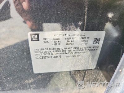Zdjęcie 12 z 12 samochodu: 2017 CHEVROLET MALIBU LS VIN:1G1ZB5ST4HF283476 - miniatura