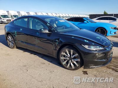 Czwarte zdjęcie samochodu z boku: 2024 TESLA MODEL 3 VIN:5YJ3E1EB6RF809077 - miniatura