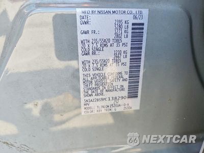 Zdjęcie 13 z 13 samochodu: 2023 NISSAN MURANO SV VIN:5N1AZ2BS9PC138290 - miniatura