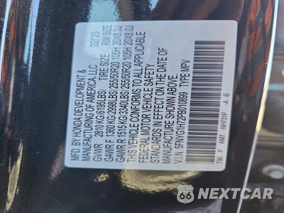 Zdjęcie 13 z 13 samochodu: 2023 HONDA PILOT TOURING VIN:5FNYG1H72PB010899 - miniatura