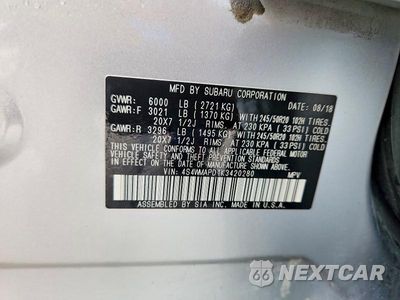 Zdjęcie 13 z 13 samochodu: 2019 SUBARU ASCENT LIMITED VIN:4S4WMAPD1K3420280 - miniatura