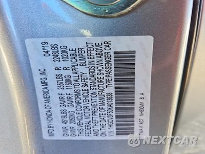 Zdjęcie 12 z 12 samochodu: 2019 HONDA ACCORD HYBRID EXL VIN:1HGCV3F50KA013638 - miniatura