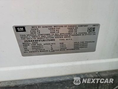Zdjęcie 13 z 13 samochodu: 2018 CHEVROLET EQUINOX LT VIN:2GNAXSEV7J6179489 - miniatura