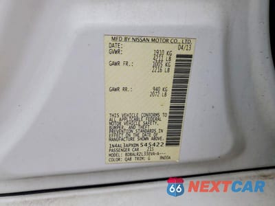 Zdjęcie 12 z 12 samochodu: 2013 NISSAN ALTIMA 2.5 VIN:1N4AL3APXDN545422 - miniatura