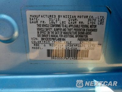 Zdjęcie 12 z 12 samochodu: 2015 NISSAN VERSA NOTE SV VIN:3N1CE2CP6FL408164 - miniatura
