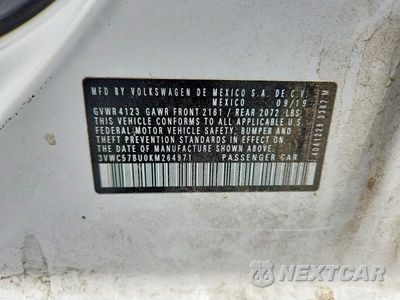 Zdjęcie 12 z 12 samochodu: 2019 VOLKSWAGEN JETTA S VIN:3VWC57BU0KM264971 - miniatura