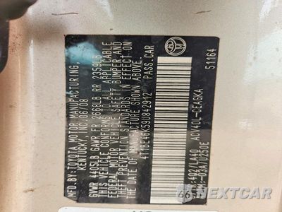 Zdjęcie 13 z 13 samochodu: 2009 TOYOTA CAMRY XLE VIN:4T1BE46K59U842912 - miniatura