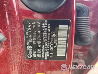 Zdjęcie 12 z 12 samochodu: 2012 HYUNDAI GENESIS 3.8L VIN:KMHGC4DD9CU192845 - miniatura