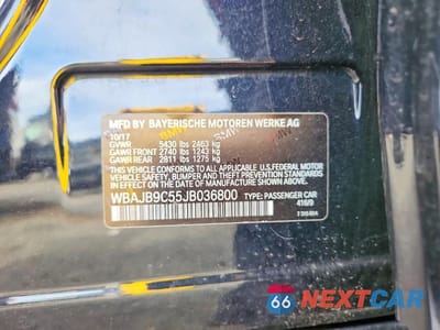 Zdjęcie 12 z 12 samochodu: 2018 BMW M550XI VIN:WBAJB9C55JB036800 - miniatura