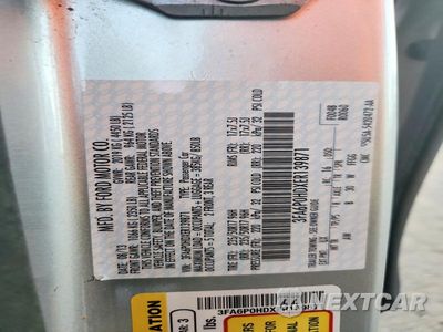 Zdjęcie 12 z 12 samochodu: 2014 FORD FUSION SE VIN:3FA6P0HDXER139871 - miniatura