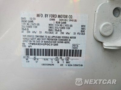 Zdjęcie 14 z 14 samochodu: 2023 FORD EXPLORER XLT VIN:1FMSK8DH2PGC31285 - miniatura