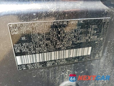 Zdjęcie 13 z 13 samochodu: 2013 TOYOTA RAV4 LE VIN:2T3BFREV4DW014503 - miniatura