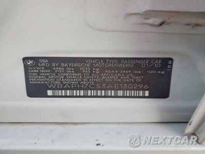 Zdjęcie 12 z 12 samochodu: 2010 BMW 328 I VIN:WBAPH7C53AE130296 - miniatura