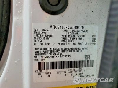 Zdjęcie 13 z 13 samochodu: 2017 FORD EXPEDITION XLT VIN:1FMJU1HTXHEA21283 - miniatura