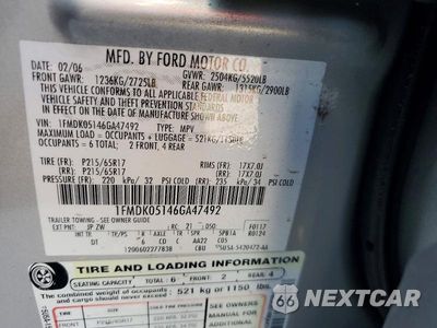 Zdjęcie 13 z 13 samochodu: 2006 FORD FREESTYLE SEL VIN:1FMDK05146GA47492 - miniatura