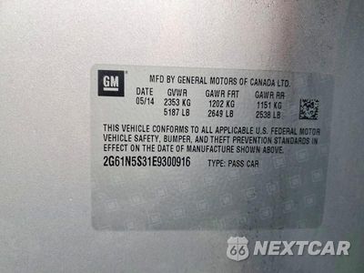 Zdjęcie 12 z 12 samochodu: 2014 CADILLAC XTS LUXURY COLLECTION VIN:2G61N5S31E9300916 - miniatura