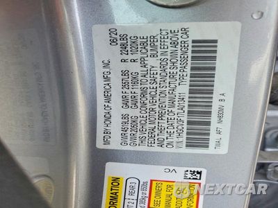 Zdjęcie 12 z 12 samochodu: 2020 HONDA ACCORD HYBRID VIN:1HGCV3F17LA013411 - miniatura