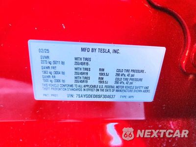 Zdjęcie 13 z 13 samochodu: 2025 TESLA MODEL Y VIN:7SAYGDED8SF304637 - miniatura