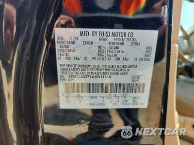 Zdjęcie 13 z 13 samochodu: 2010 FORD ESCAPE XLT VIN:1FMCU0D77AKB11610 - miniatura