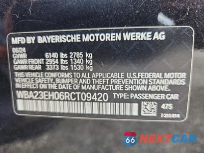 Zdjęcie 13 z 13 samochodu: 2024 BMW 740 I VIN:WBA23EH06RCT09420 - miniatura