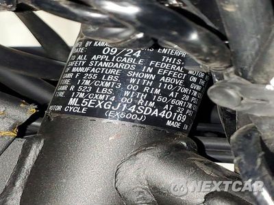 Zdjęcie 8 z 8 samochodu: 2025 KAWASAKI EX500 A VIN:ML5EXGJ14SDA40169 - miniatura