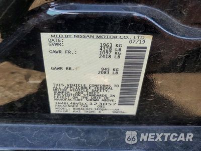 Zdjęcie 12 z 12 samochodu: 2020 NISSAN ALTIMA S VIN:1N4BL4BV5LC123057 - miniatura