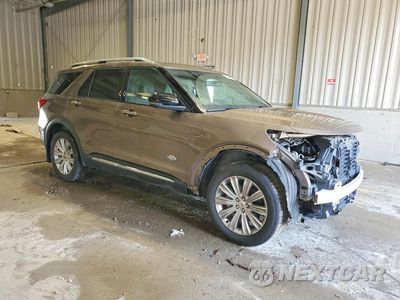 Czwarte zdjęcie samochodu z boku: 2021 FORD EXPLORER KING RANCH VIN:1FM5K8LC3MGC11867 - miniatura
