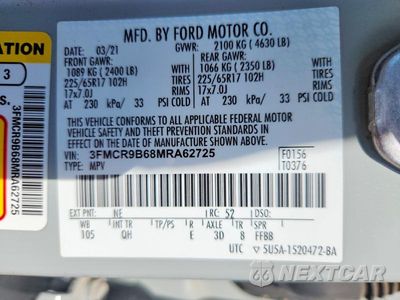 Zdjęcie 13 z 13 samochodu: 2021 FORD BRONCO SPORT BIG BEND VIN:3FMCR9B68MRA62725 - miniatura