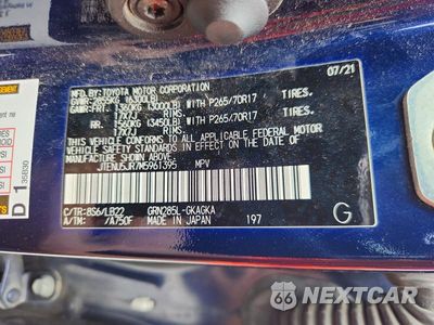 Zdjęcie 12 z 12 samochodu: 2021 TOYOTA 4RUNNER SR5 PREMIUM VIN:JTENU5JR7M5961395 - miniatura