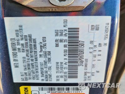 Zdjęcie 12 z 12 samochodu: 2018 FORD FUSION SE VIN:3FA6P0H70JR115017 - miniatura
