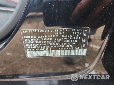 Zdjęcie 12 z 12 samochodu: 2013 VOLKSWAGEN JETTA GLI VIN:3VW467AJ9DM233911 - miniatura