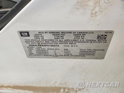 Zdjęcie 13 z 13 samochodu: 2015 GMC TERRAIN SLE VIN:2GKALREK8F6195974 - miniatura