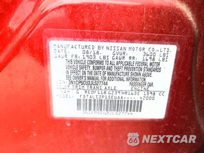 Zdjęcie 14 z 14 samochodu: 2018 NISSAN KICKS SV VIN:3N1CP5CU2JL527744 - miniatura