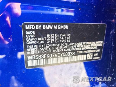 Zdjęcie 13 z 13 samochodu: 2027 BMW M5 VIN:WBS83FK07VCY08838 - miniatura