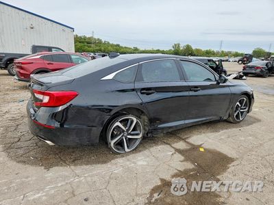 Trzecie zdjęcie samochodu z tyłu: 2022 HONDA ACCORD SPORT VIN:1HGCV1F33NA032255 - miniatura