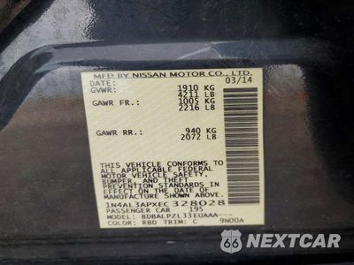 Zdjęcie 13 z 13 samochodu: 2014 NISSAN ALTIMA 2.5 VIN:1N4AL3APXEC328028 - miniatura