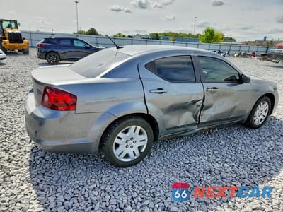 Trzecie zdjęcie samochodu z tyłu: 2012 DODGE AVENGER SE VIN:1C3CDZAB9CN128741 - miniatura