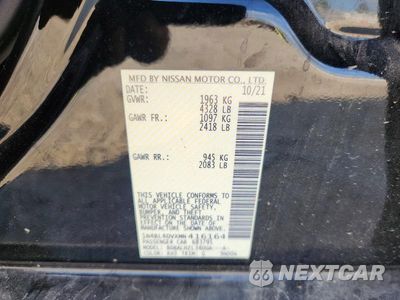 Zdjęcie 12 z 12 samochodu: 2021 NISSAN ALTIMA SV VIN:1N4BL4DVXMN416164 - miniatura