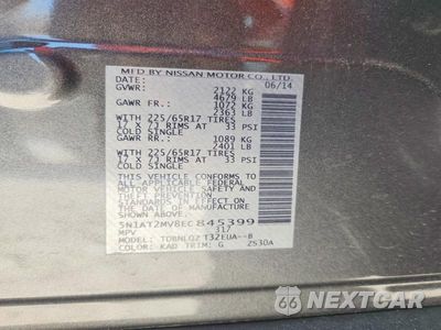 Zdjęcie 12 z 12 samochodu: 2014 NISSAN ROGUE SV VIN:5N1AT2MV8EC845399 - miniatura