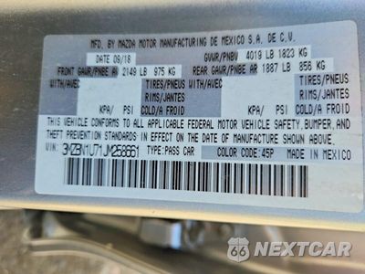 Zdjęcie 12 z 12 samochodu: 2018 MAZDA 3 SPORT VIN:3MZBN1U71JM258661 - miniatura