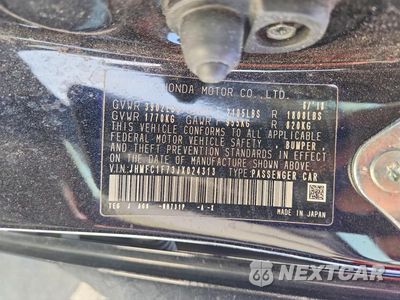 Zdjęcie 12 z 12 samochodu: 2018 HONDA CIVIC EXL VIN:JHMFC1F73JX024313 - miniatura