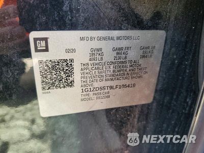 Zdjęcie 12 z 12 samochodu: 2020 CHEVROLET MALIBU LT VIN:1G1ZD5ST9LF105419 - miniatura