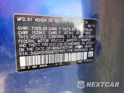 Zdjęcie 13 z 13 samochodu: 2016 HONDA FIT LX VIN:3HGGK5H55GM701454 - miniatura